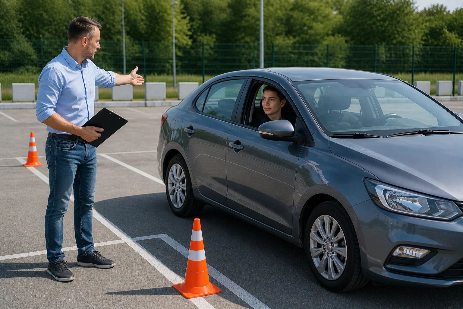 уроки вождения автодром обучение парковке автошкола